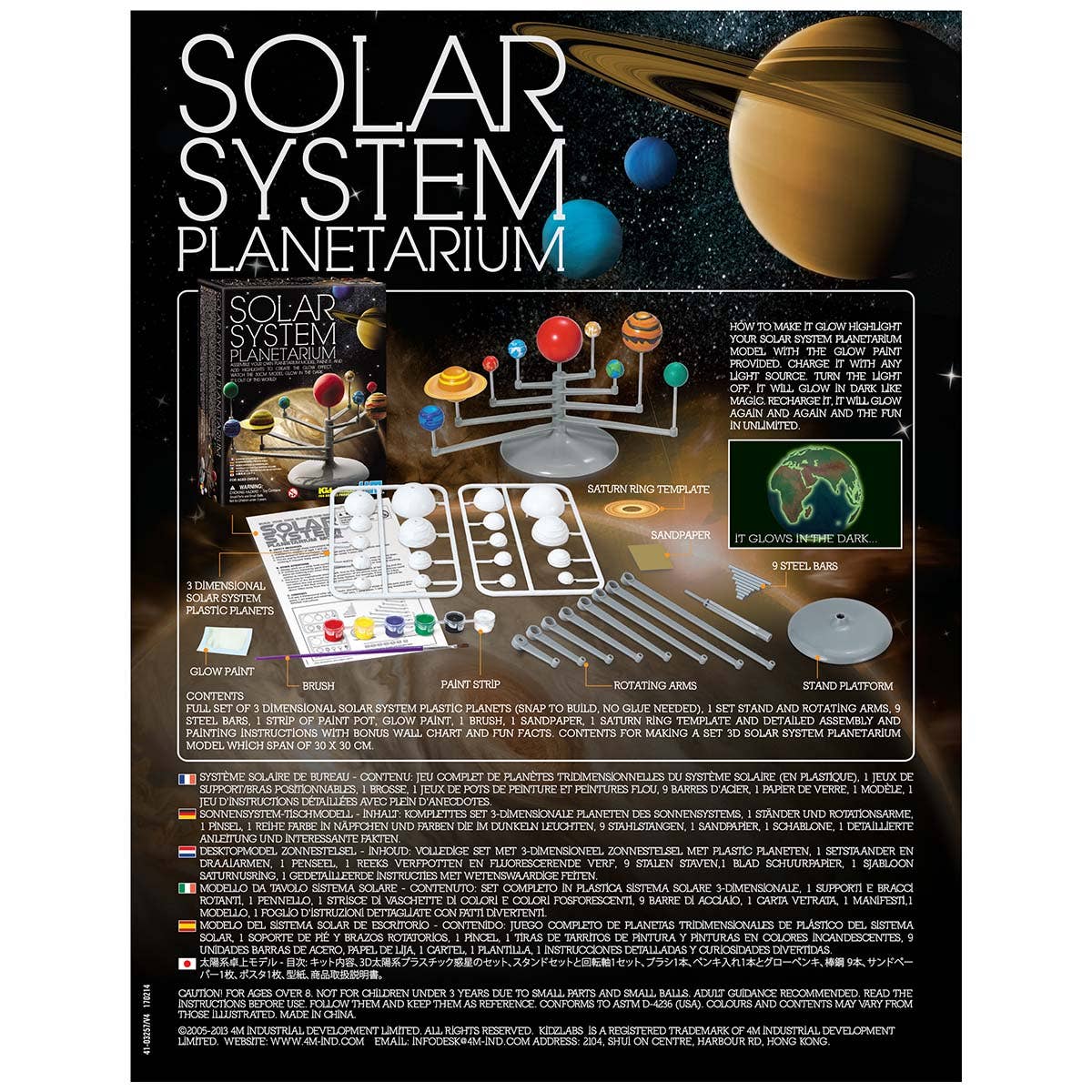 Toysmith 4M Solar System Planetarium STEM Science Kit