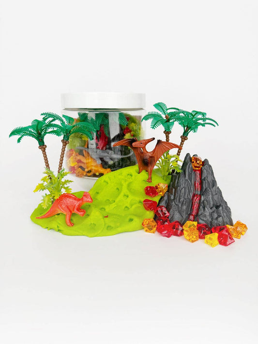 EGKD Dinosaur Volcano (Watersmellon) Dough-To-Go Play Kit