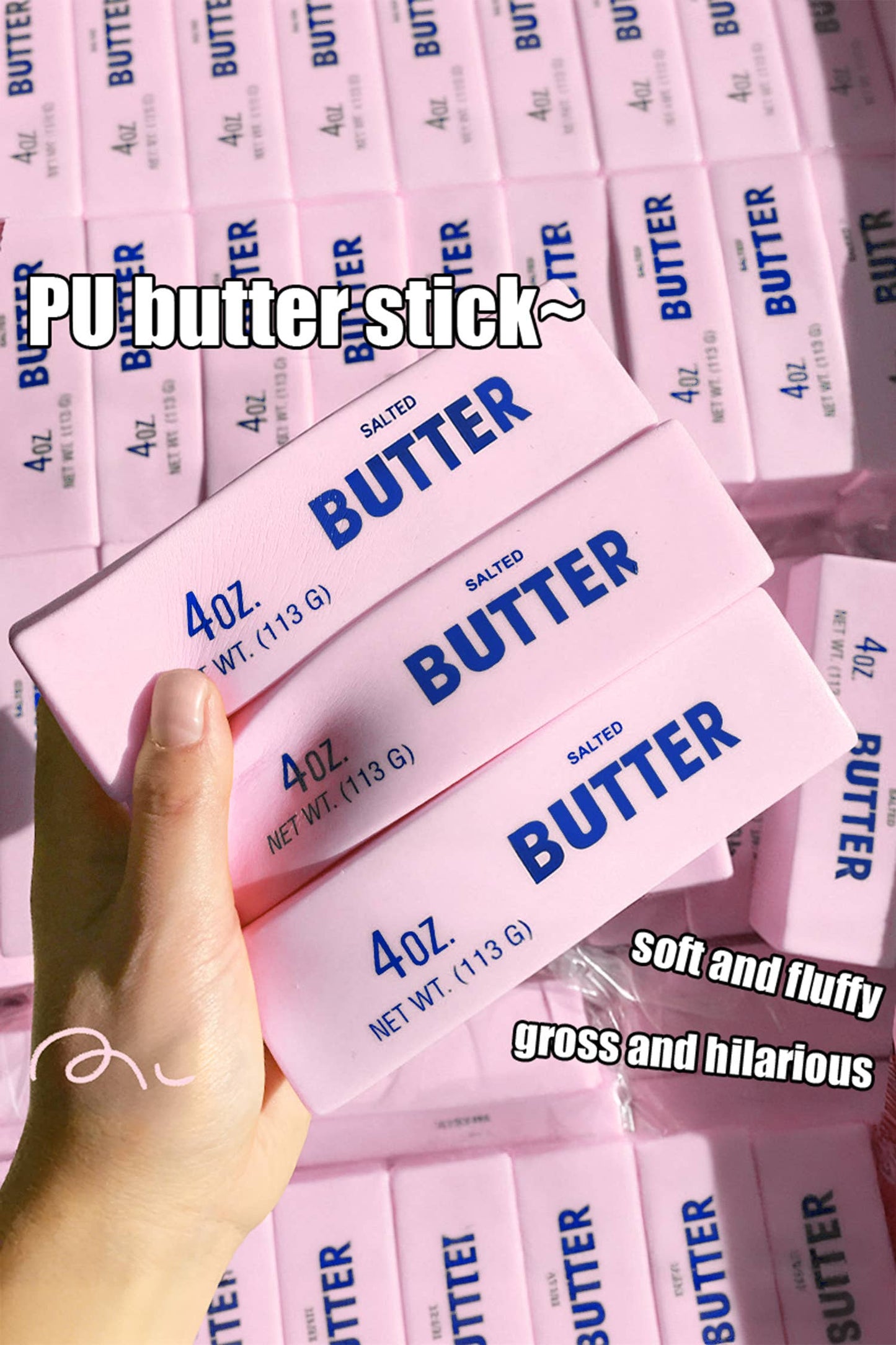 Slow Rising Stress Relief Sensory Butter Sticker Squishy