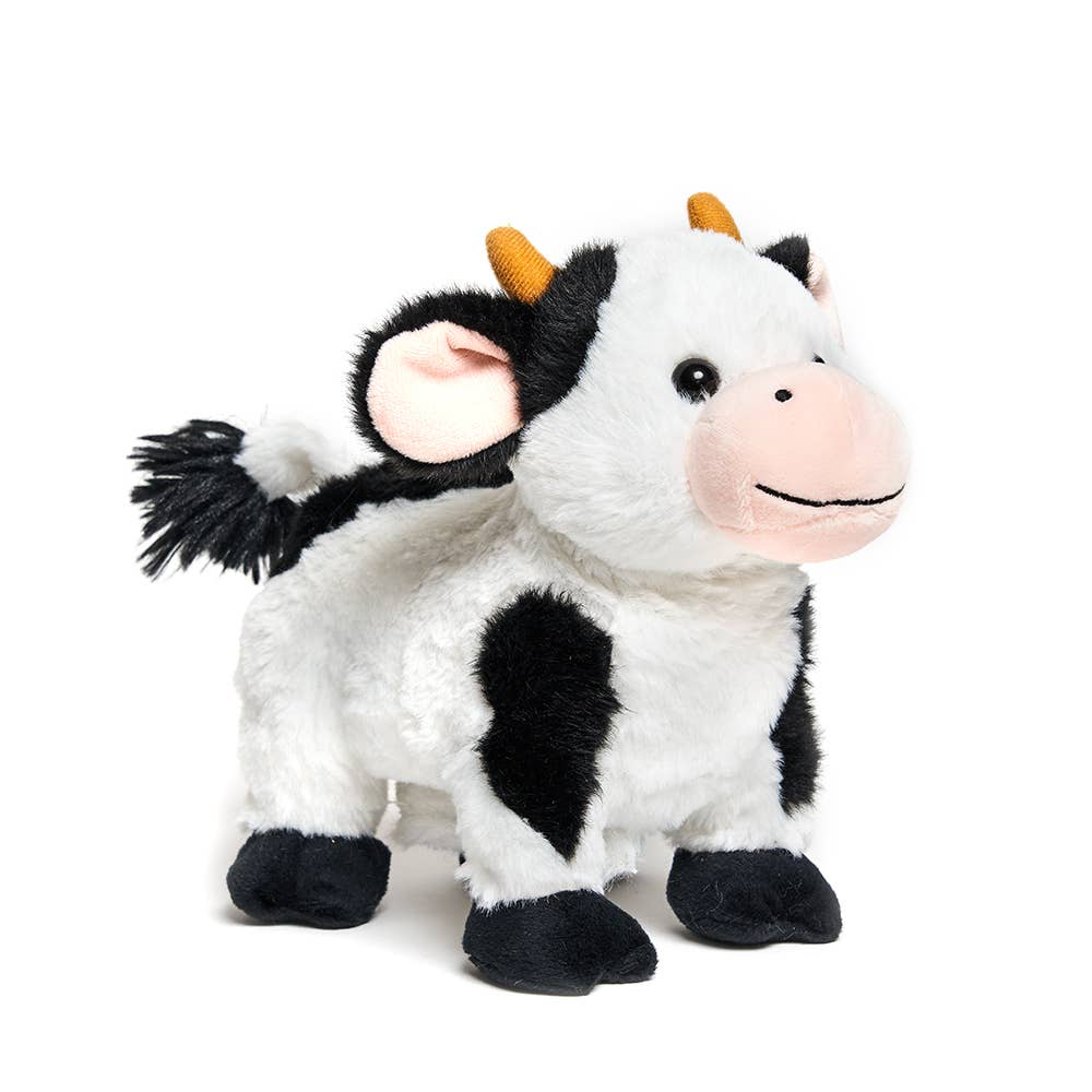 Cuddle Barn Barnyard Buddies - Cow (Soft Singing Walking Kid Plush Toy)