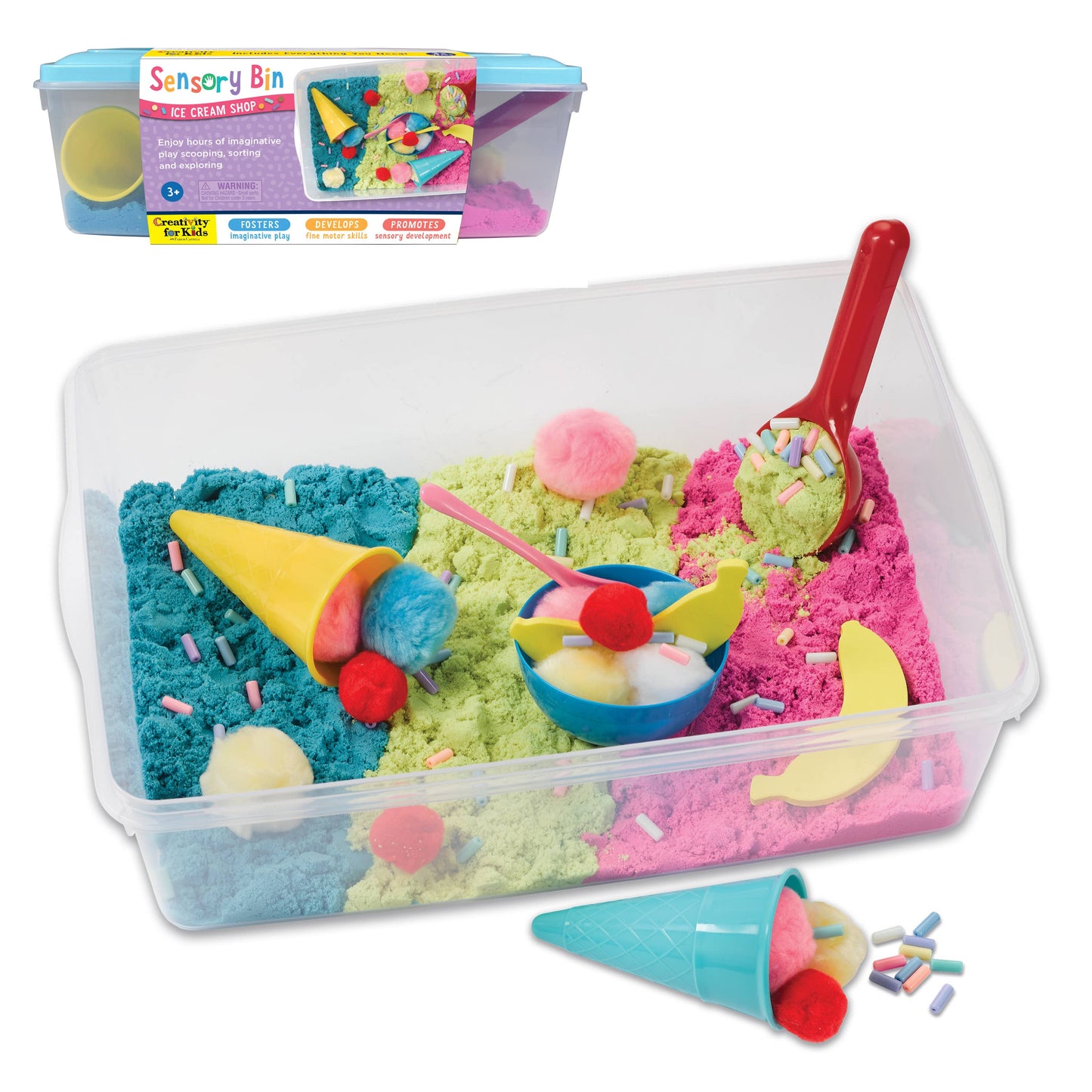 Faber Castell Sensory Bin Ice Cream Shop Activity Bin for Kids