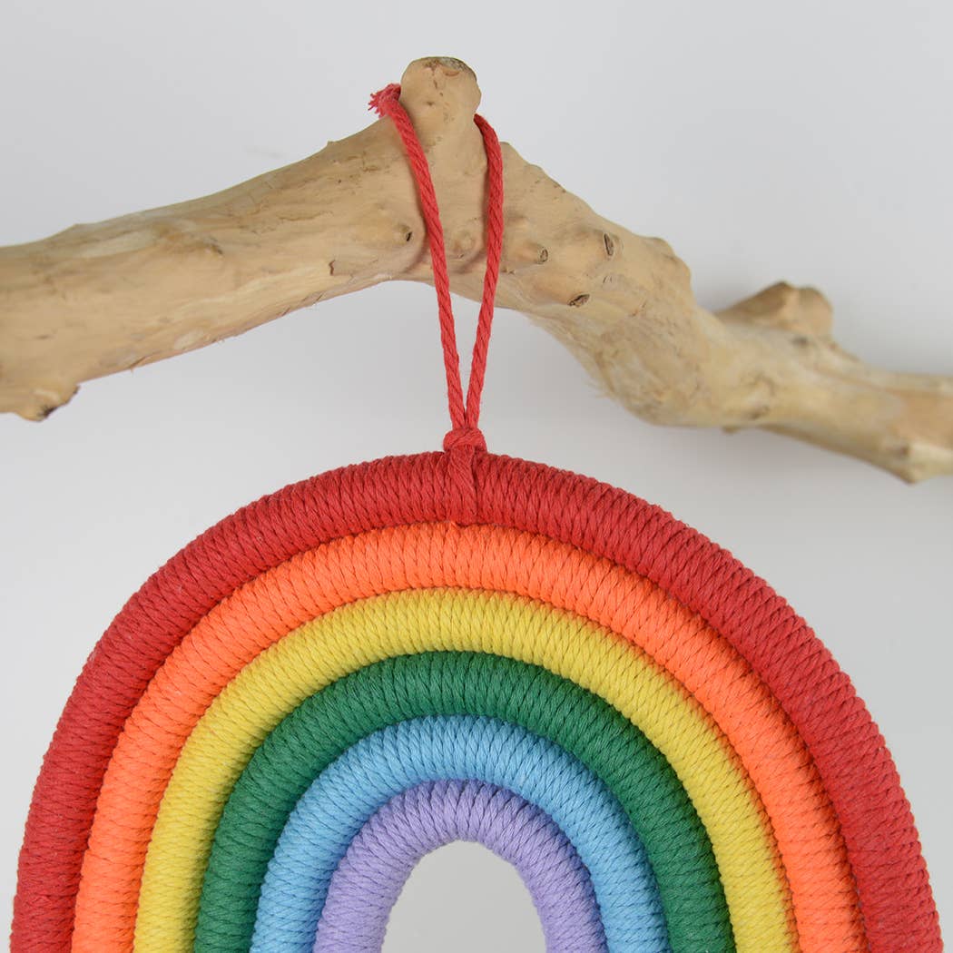 Macrame Rainbow Wall Hanging Decor For Kids: A