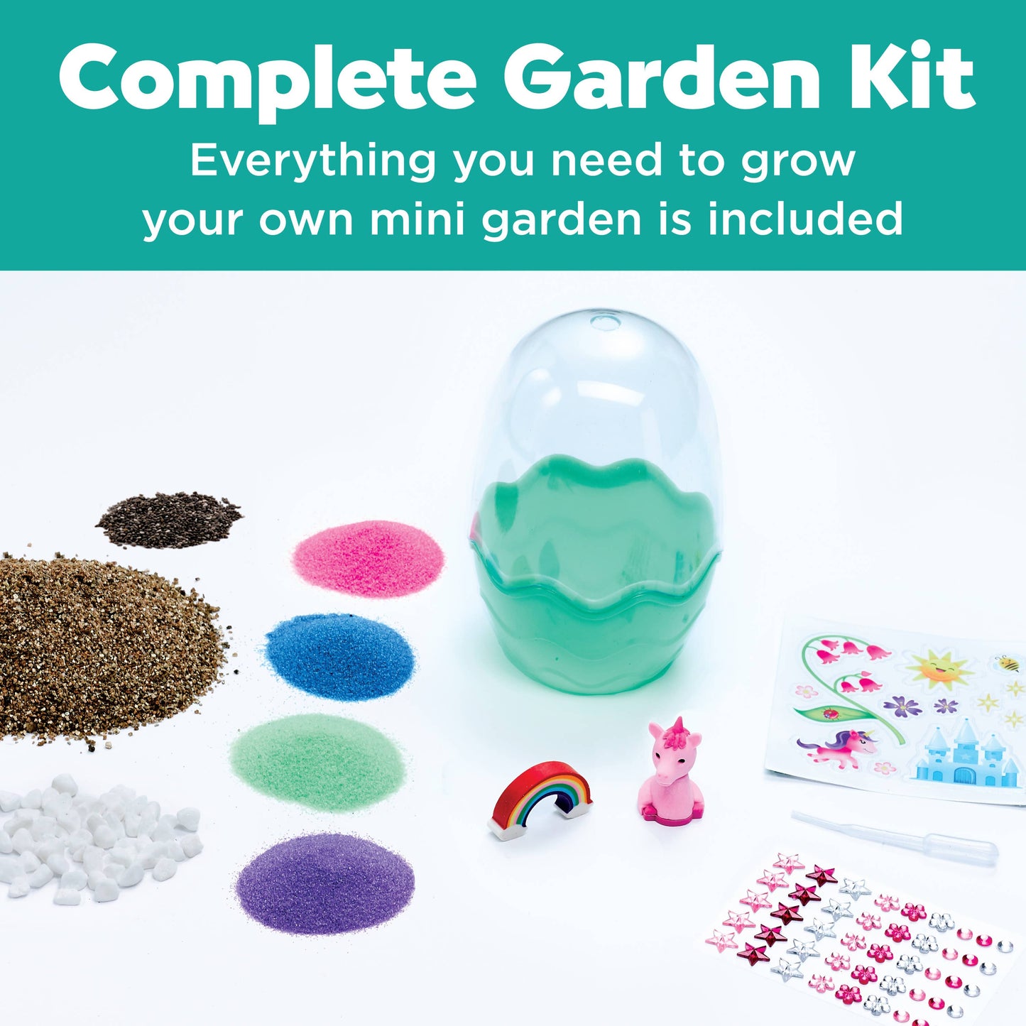 Faber Castell Grow a Mini Garden – Unicorn - DIY Craft Kit for Kids