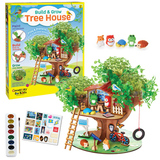 Faber Castell Build & Grow Tree House - DIY Craft Kit for Kids