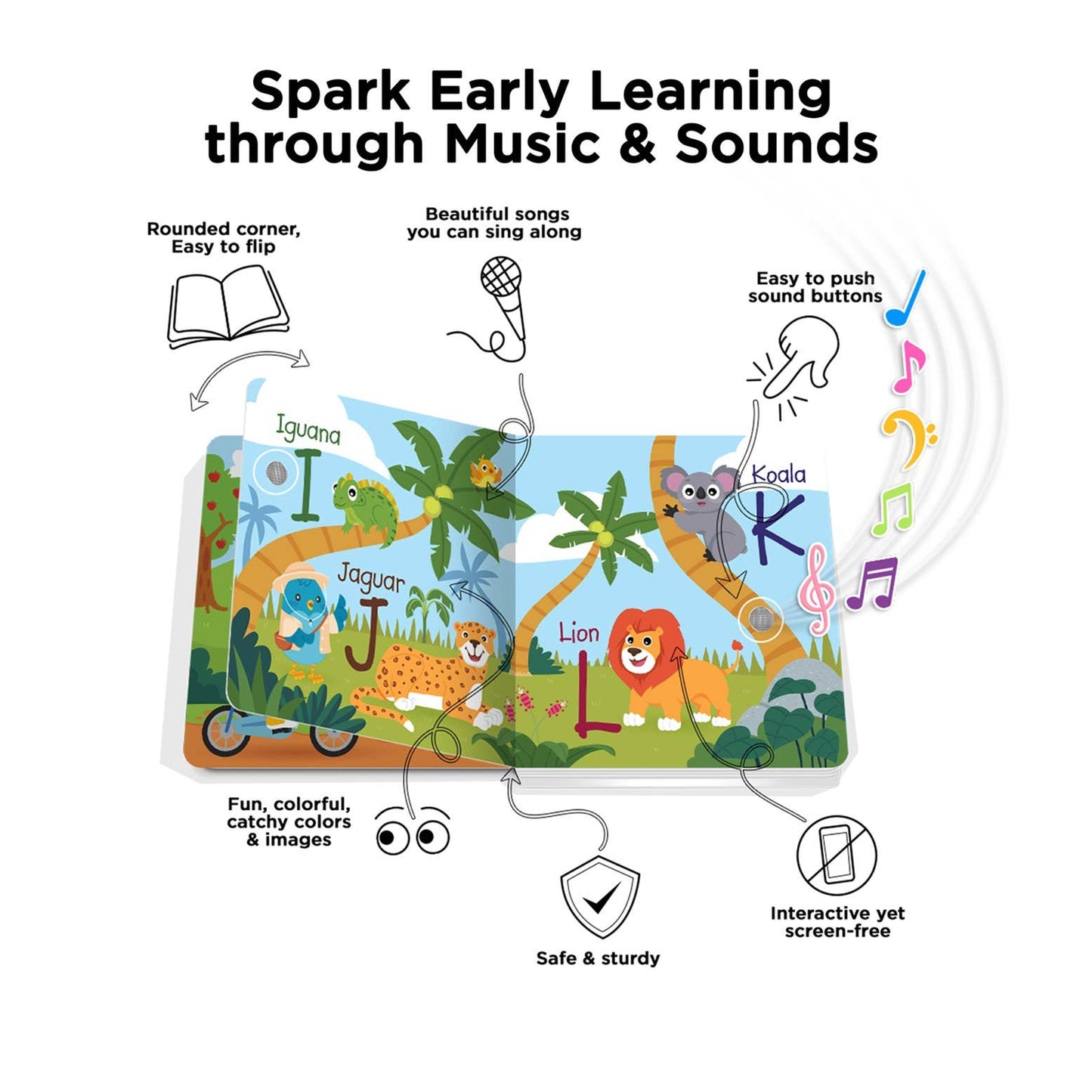 Ditty Bird Baby Sound Book Fun Alphabet | ABC Song | USB-C
