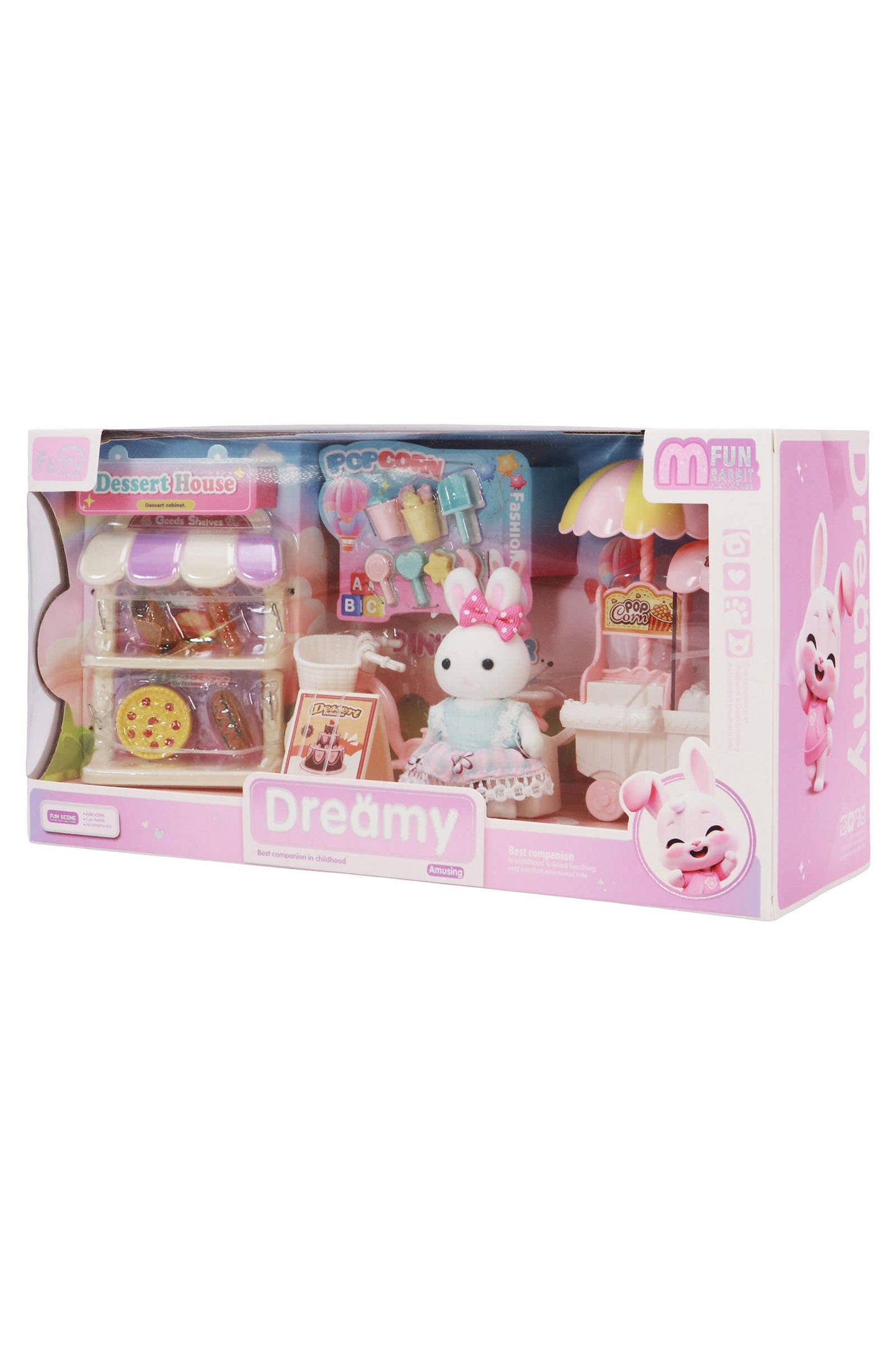 Mini Bunny Rabbit Girl Dessert Car Pretend Play
