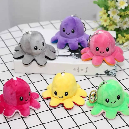 Moody Octopus Soft Plush Keychain in Bulk