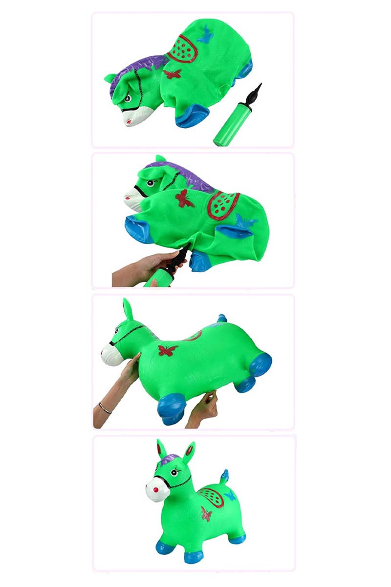 Kids Jumbo Pinata Donkey Inflatable PVC Hopper Toy