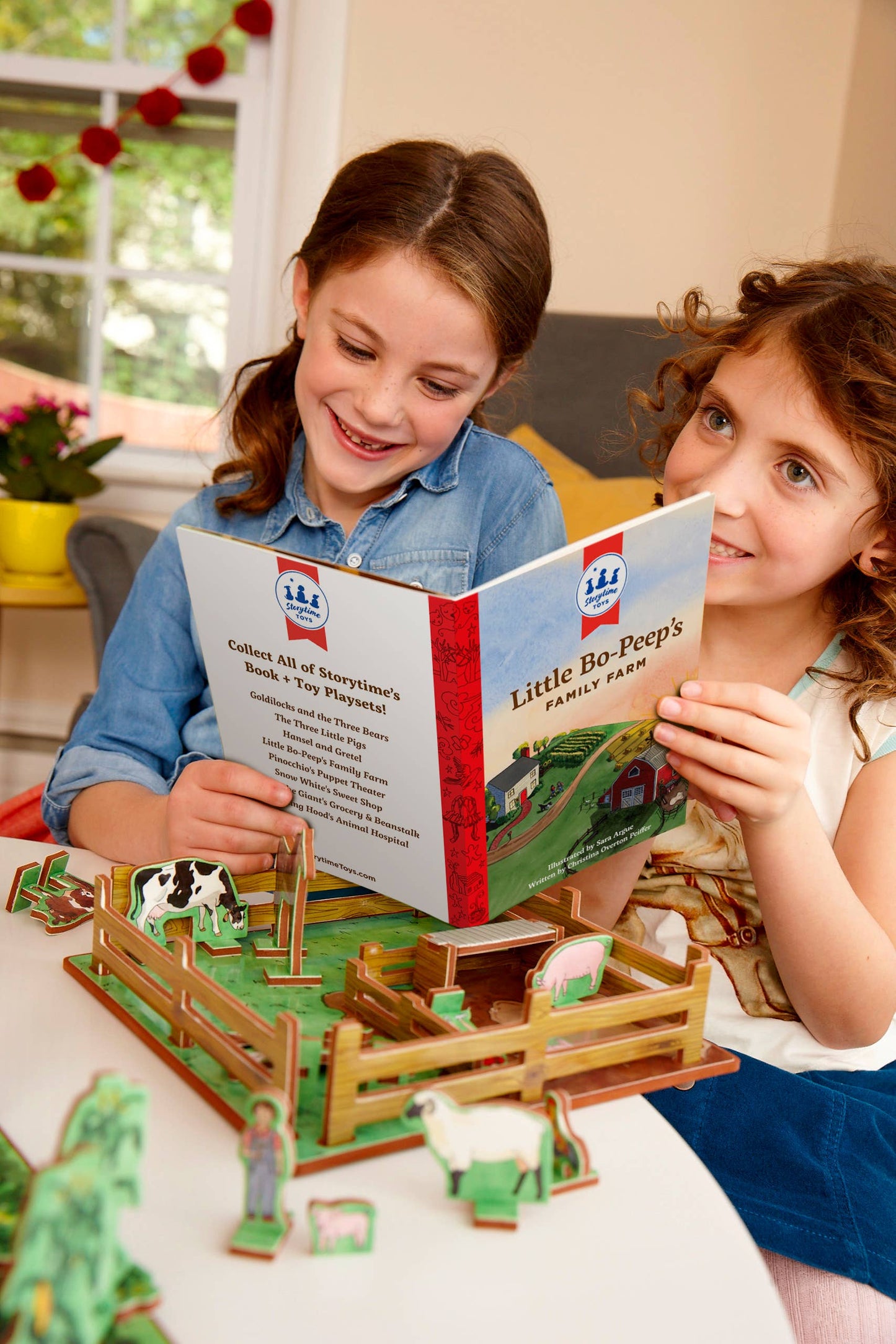 Storytime Toys Little Bo Peep's Family Farm Book and Playset