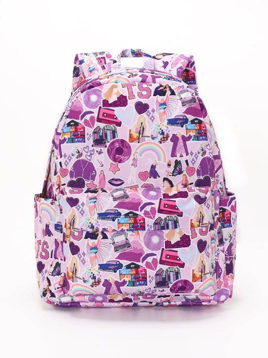Sassy Kids Purple Kids Girls Music Tour Backpack