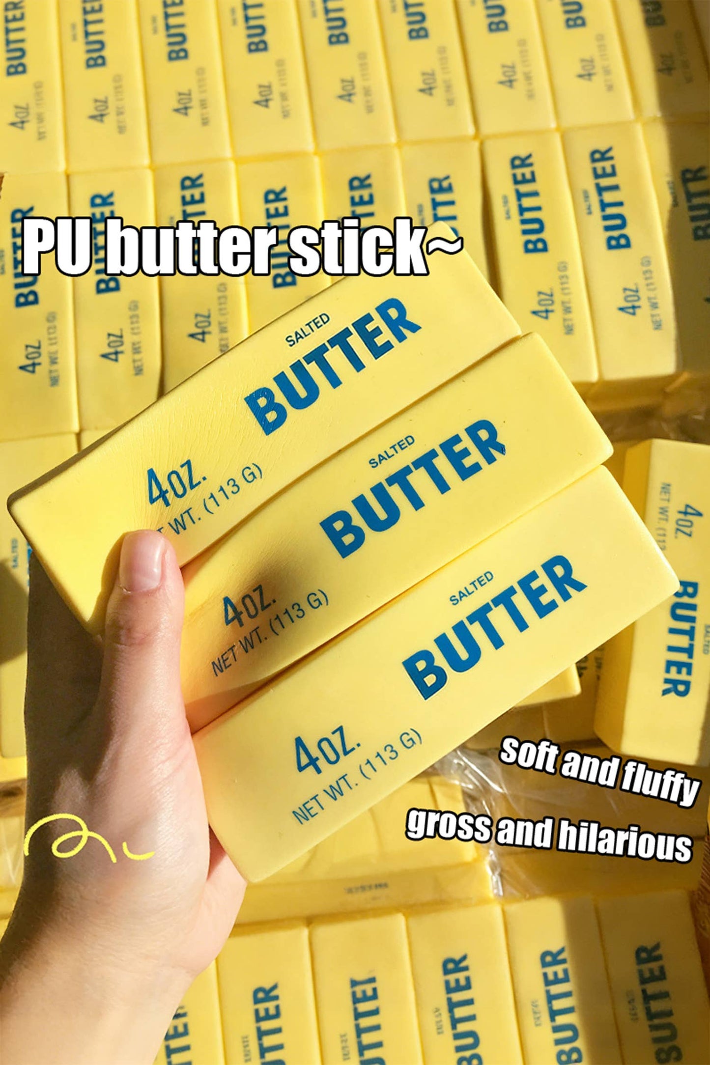 Slow Rising Stress Relief Sensory Butter Sticker Squishy