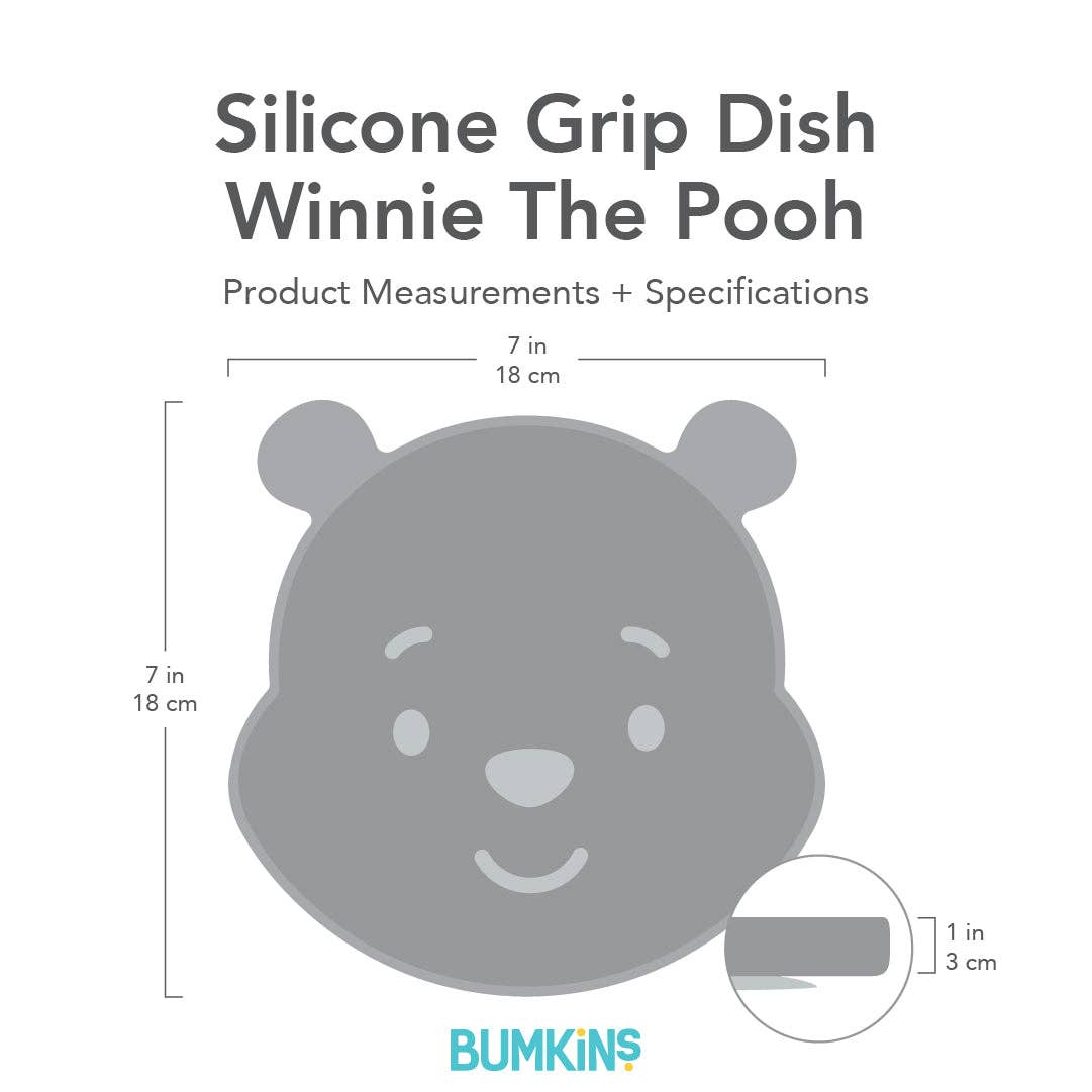 Bumkins Silicone Grip Dish: Winnie The Pooh