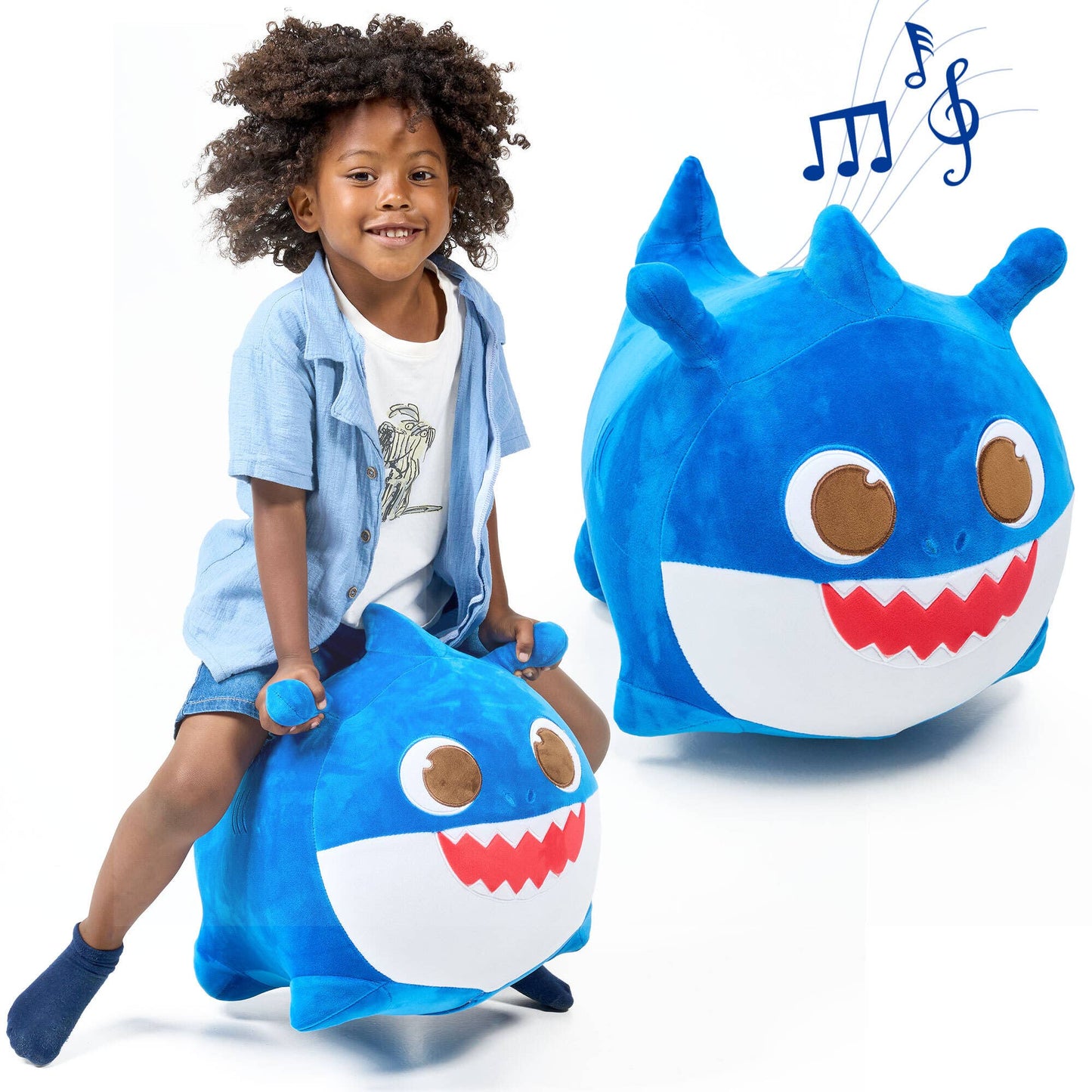 Baby Shark (Daddy) Bouncy - Ride On Plush Toy for Toddlers