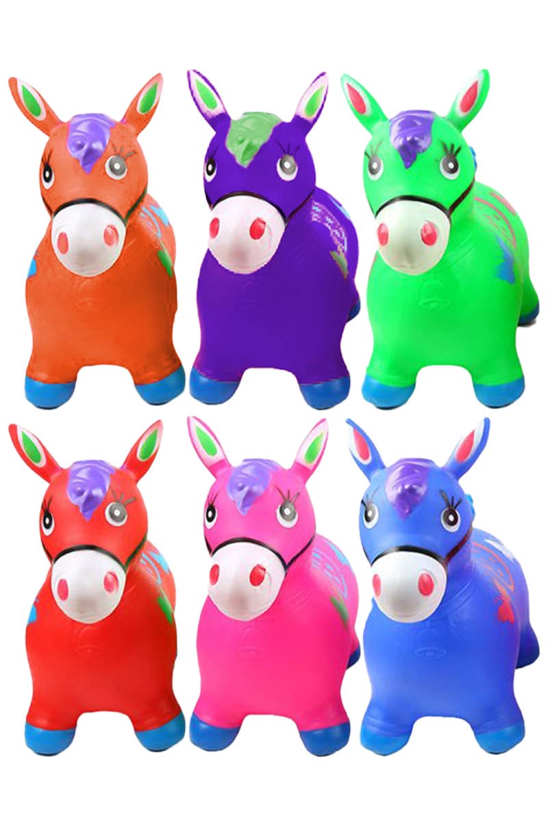 Kids Jumbo Pinata Donkey Inflatable PVC Hopper Toy