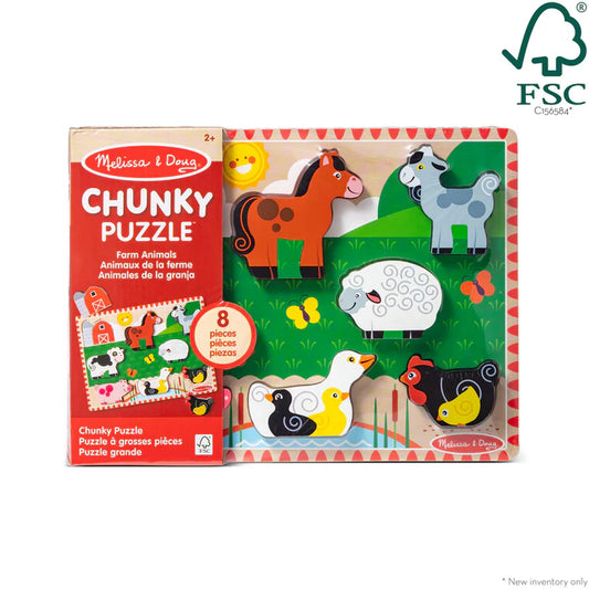 Melissa and Doug Farm Chunky Puzzle