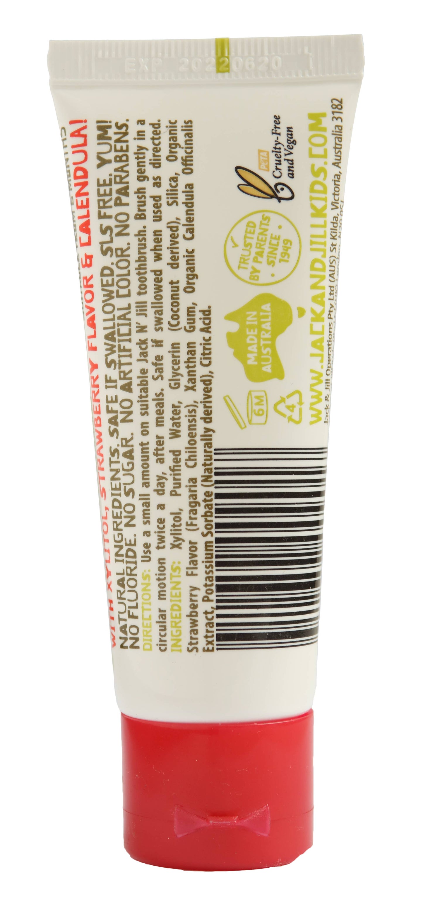 Jack N' Jill Natural Certified Toothpaste Strawberry 50g