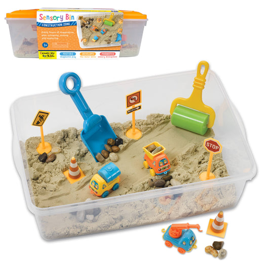 Faber Castell Sensory Bin Construction Zone Activity Bin for Kids