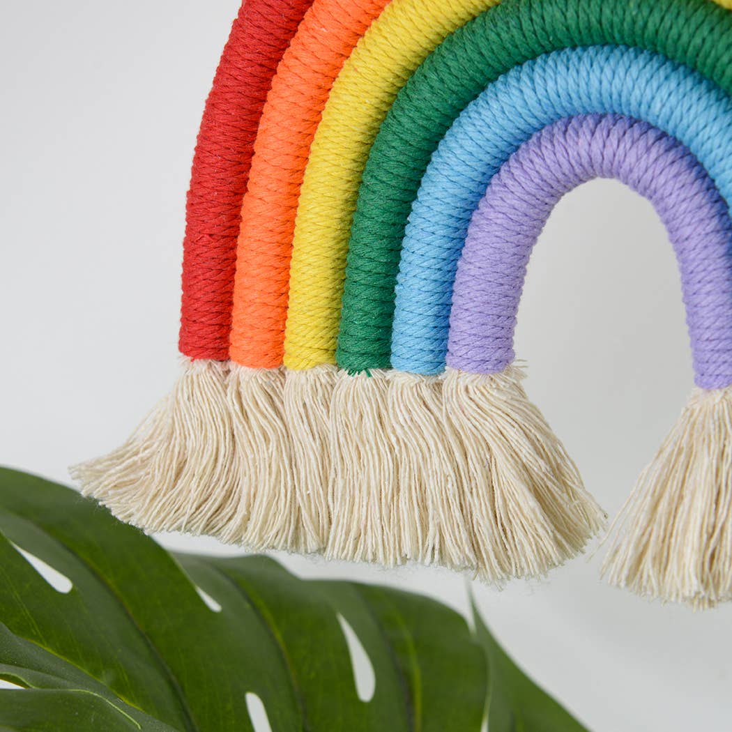 Macrame Rainbow Wall Hanging Decor For Kids: A