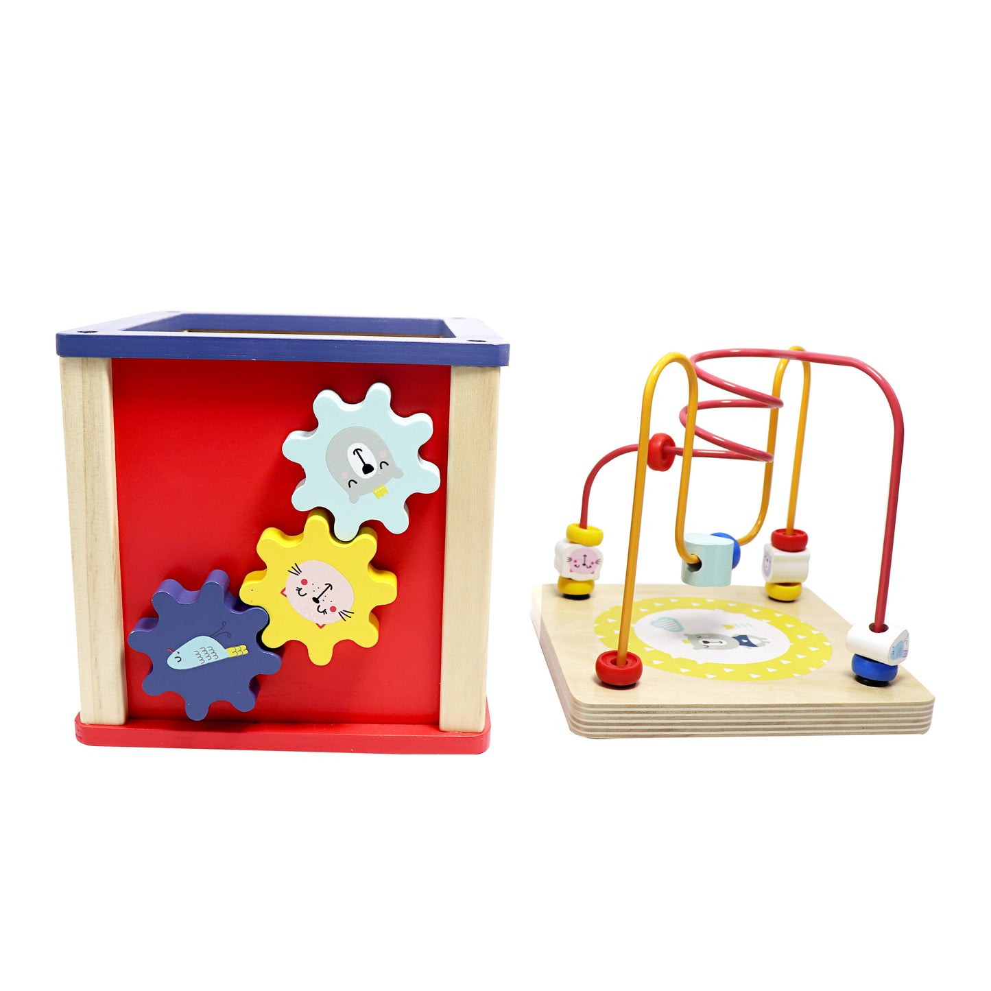 LEO & FRIENDS Wooden Activity Toy for 1, 2 Year-Old-Girls