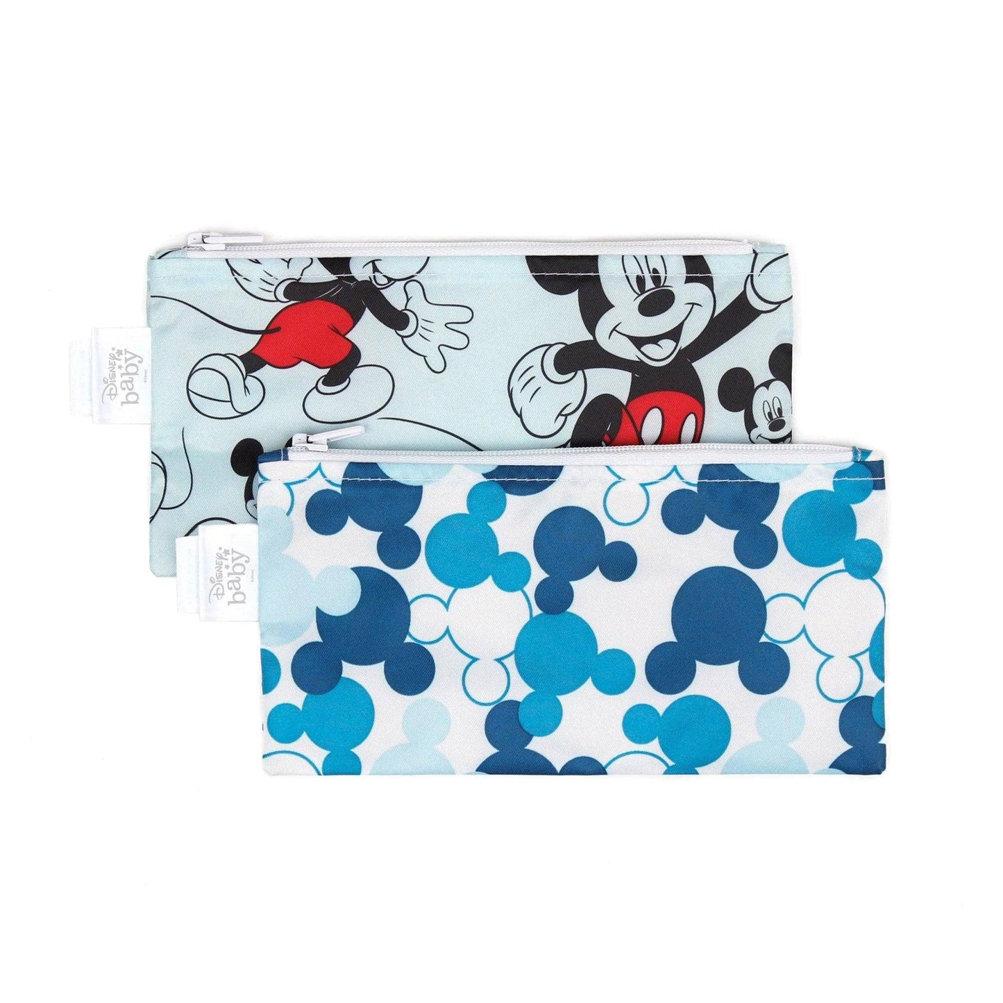 Bumkins Reusable Snack Bag, Small 2-Pack: Mickey Mouse