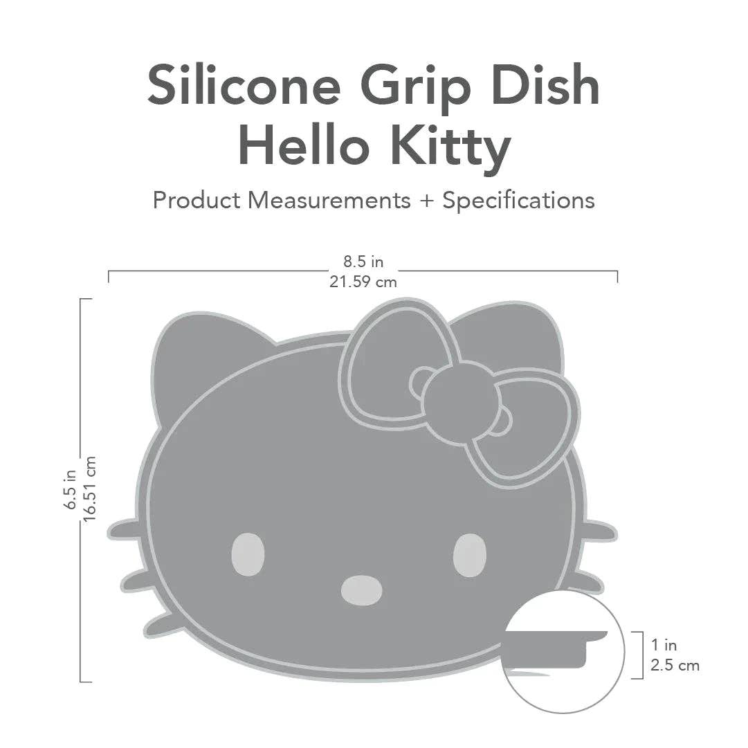 Bumkins Silicone Grip Dish: Hello Kitty®