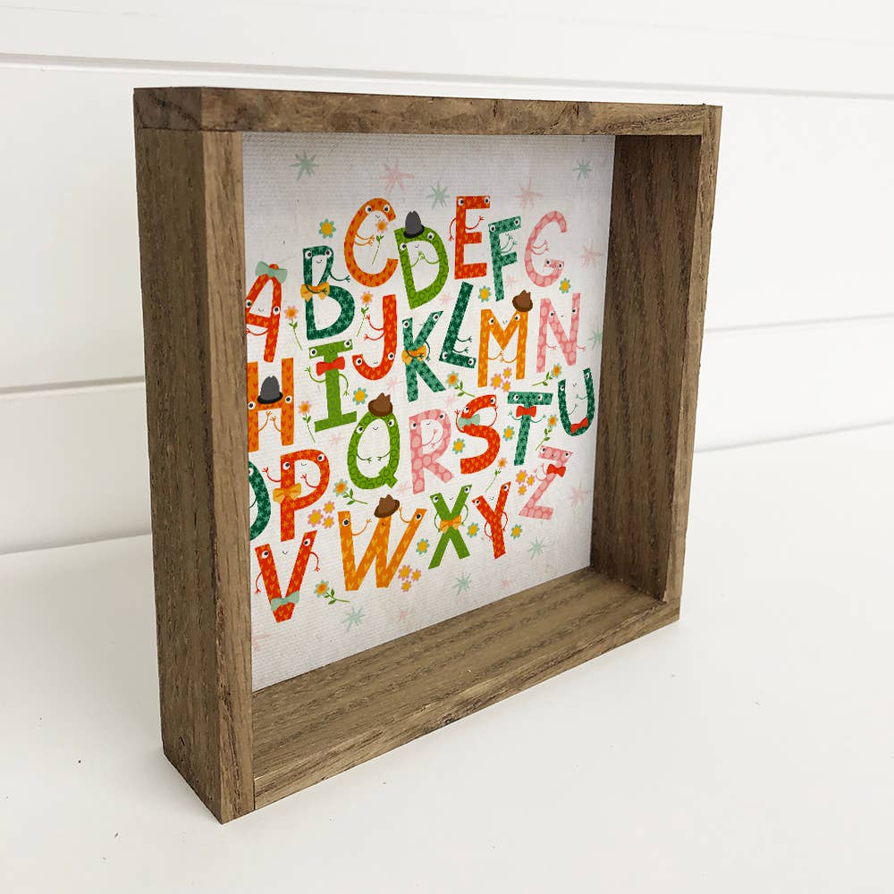 Hangout Home Colorful Alphabet Art