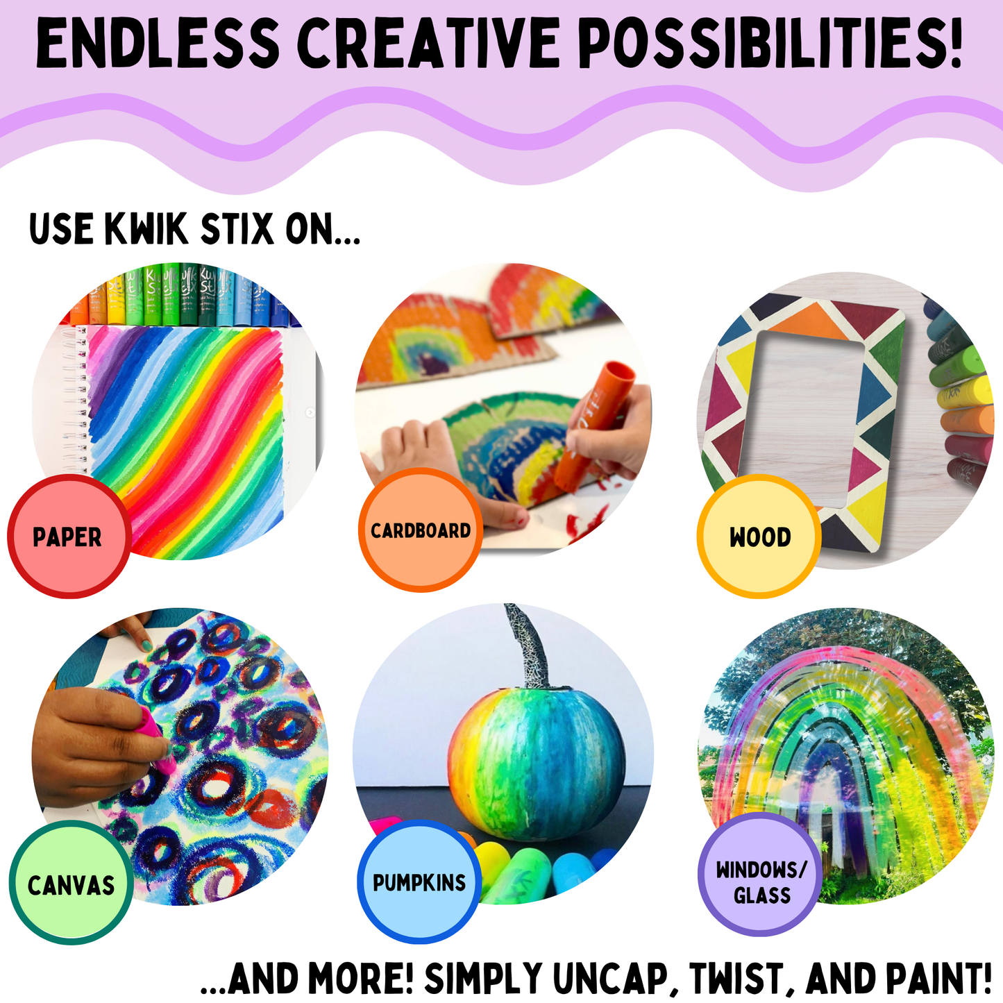 Kwik Stix Cuties - 12 Colors TPG-684