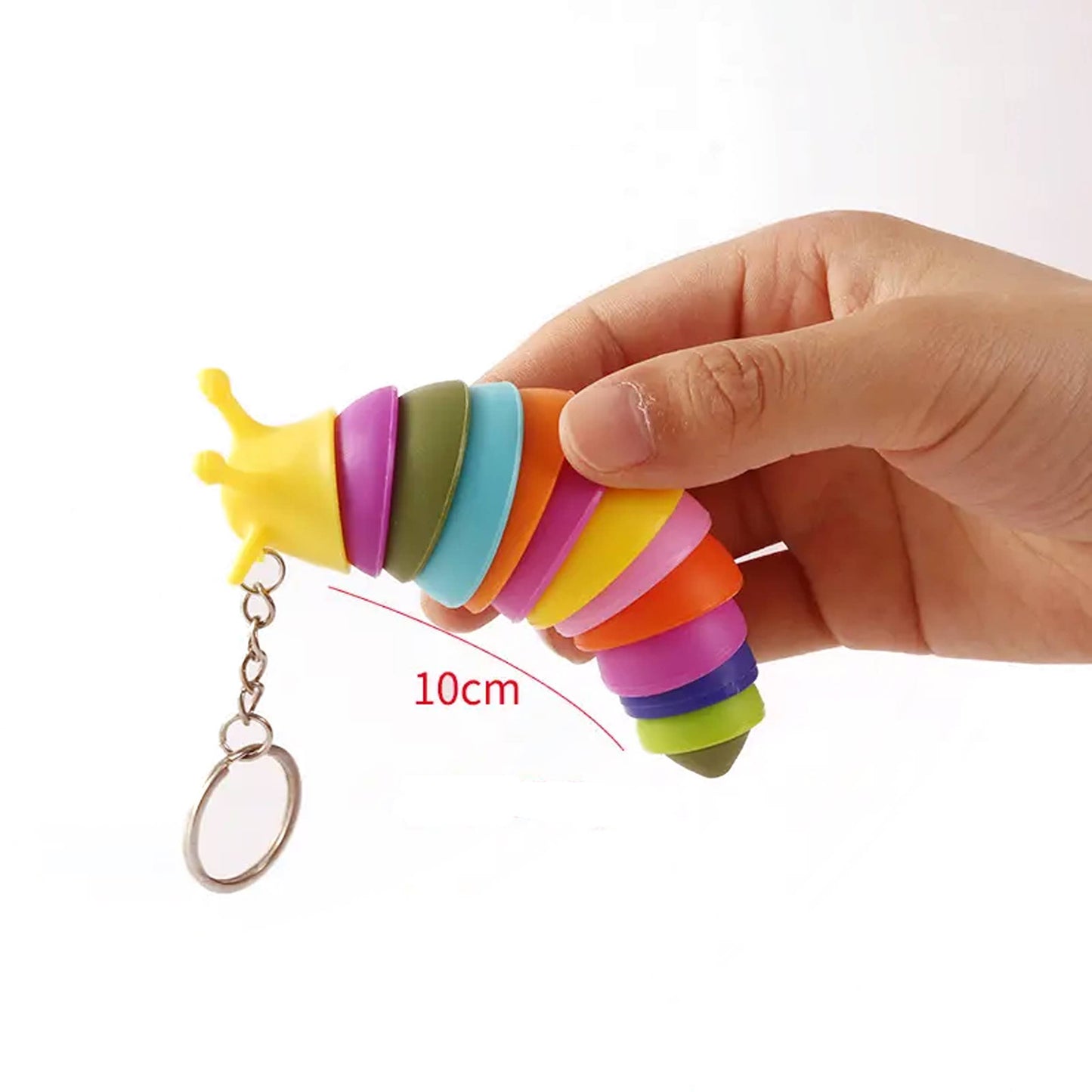 JSblueridge Fidget Slug Toy Keychain- Assorted in Bulk