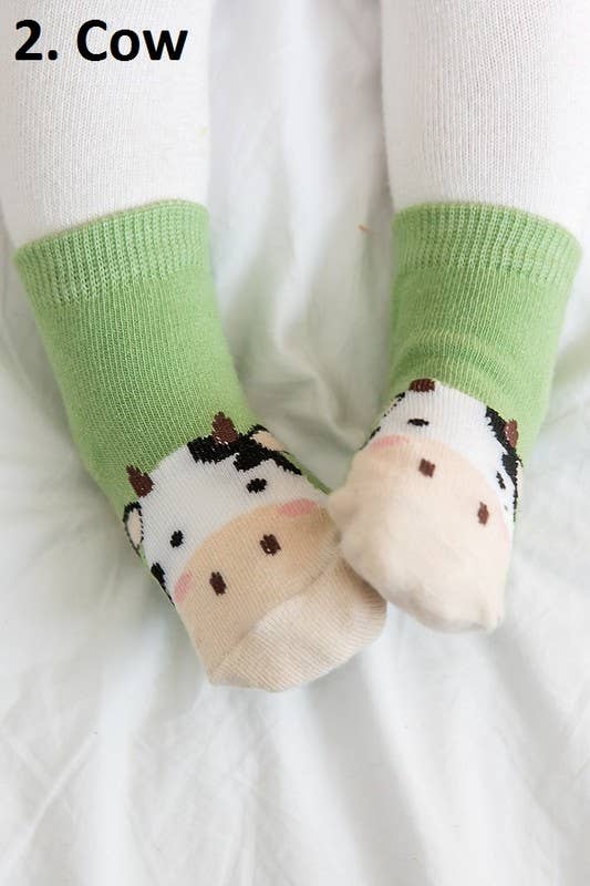 Vaenait Cow Zoo Baby Animal Socks