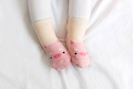 Pig Zoo Baby Animal Socks