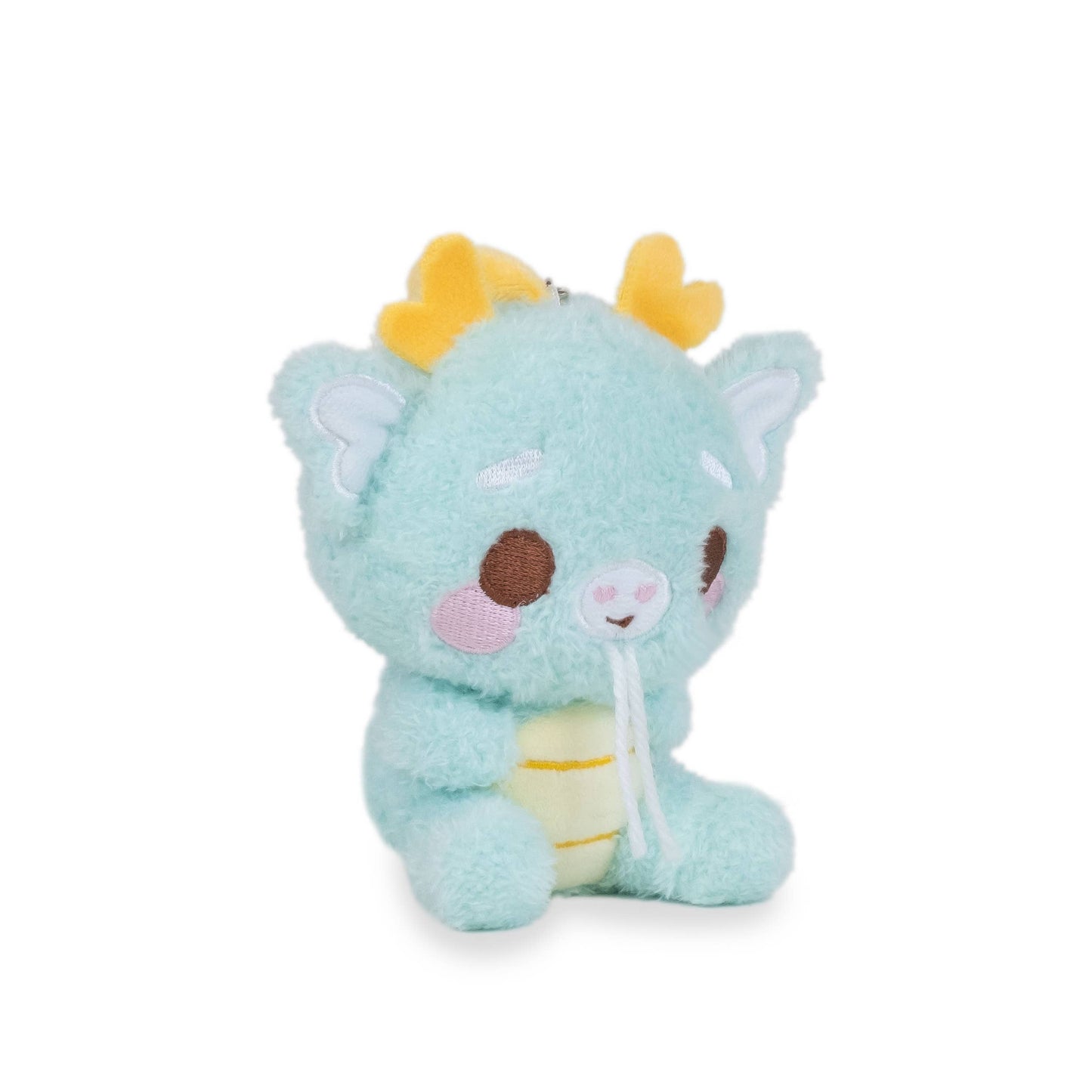 Cuddle Barn Mini Kai Keychain (Cute Kawaii Soft Blue Dragon Plush Clip)