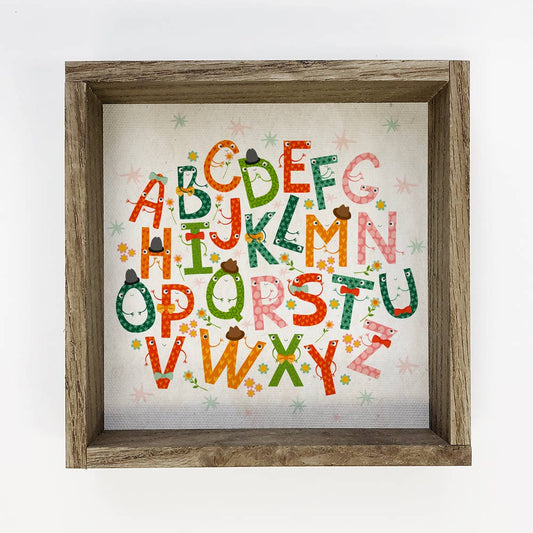 Hangout Home Colorful Alphabet Art