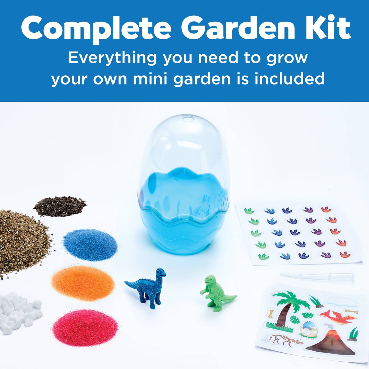 Faber Castell Grow a Mini Garden – Dinosaur - DIY Craft Kit for Kids