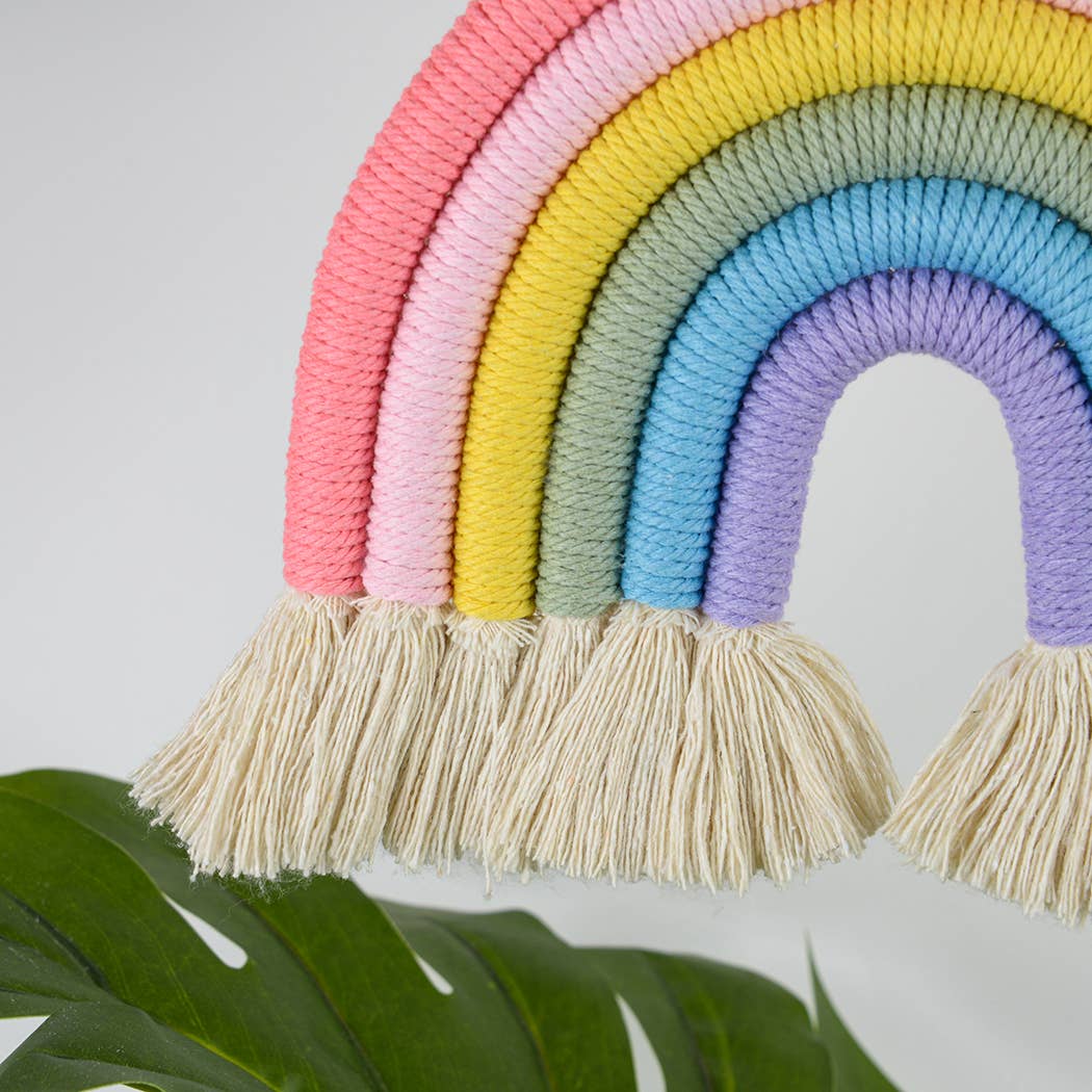 Macrame Rainbow Wall Hanging Decor For Kids: A