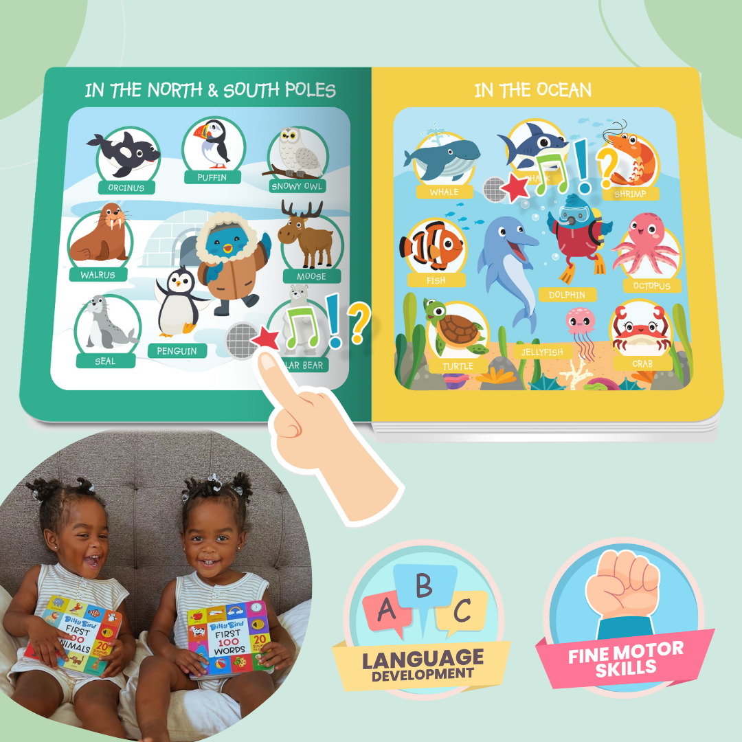 Ditty Bird Baby Book - Best toys - First 100 Animals