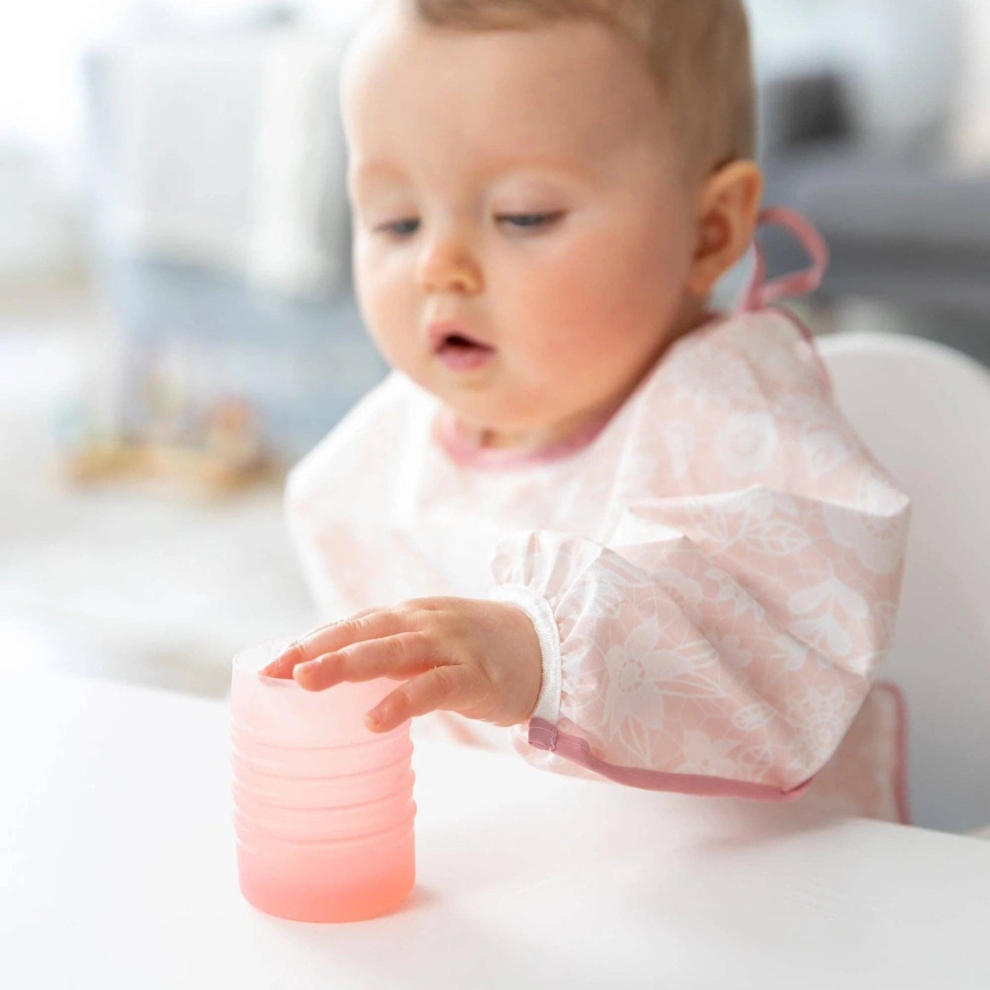 Bumkins Silicone Starter Cup: Pink