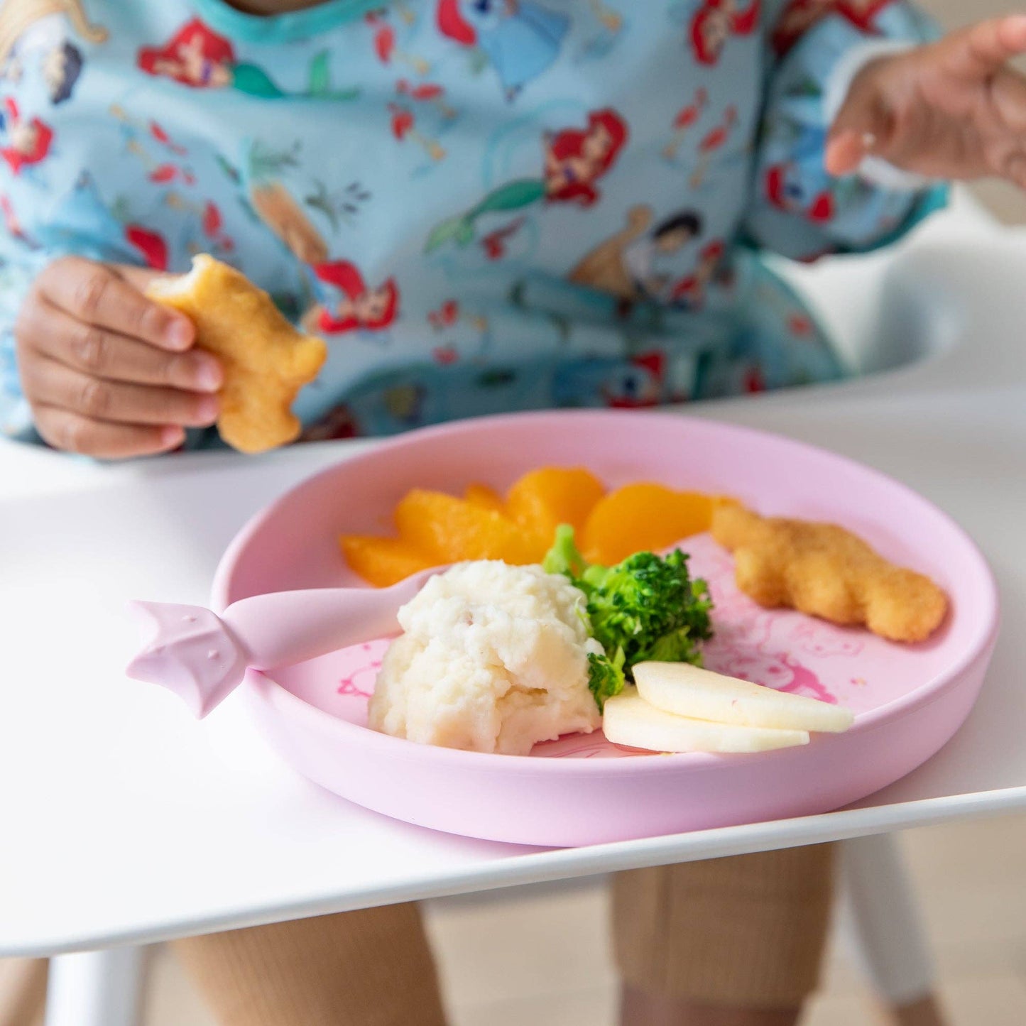 Bumkins Silicone Plate + Spoon Set: Disney Princess