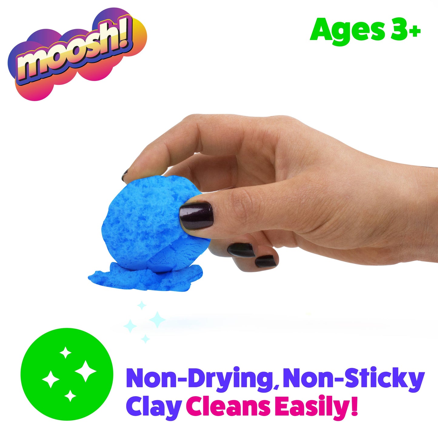 USA Toys Moosh Fluffy Modeling Clay Sensory Toys Beach Accessories: Safari Molds