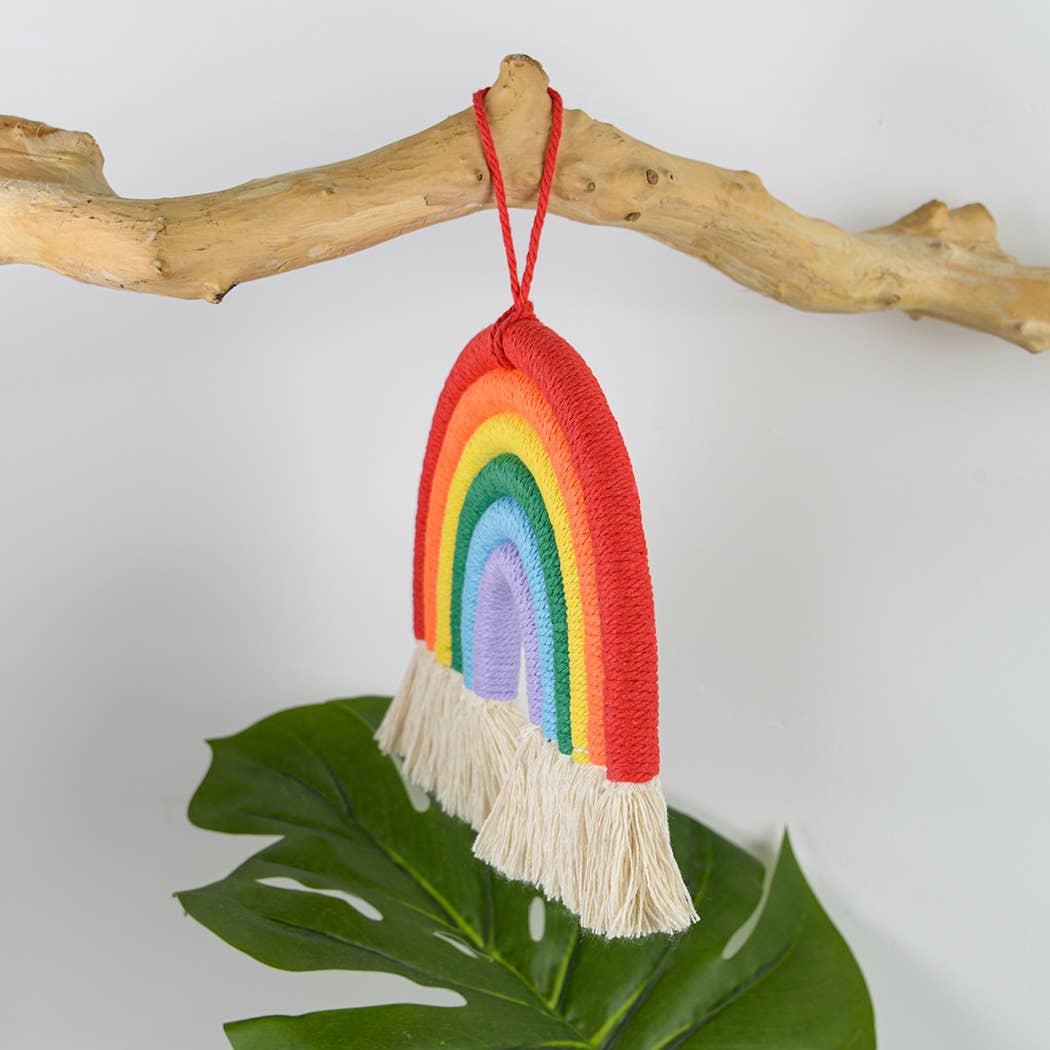 Macrame Rainbow Wall Hanging Decor For Kids: A