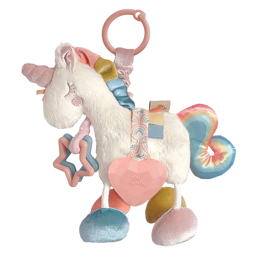 Itzy Ritzy Friends Link & Love™ Activity Plush with Teether Toy: Llama