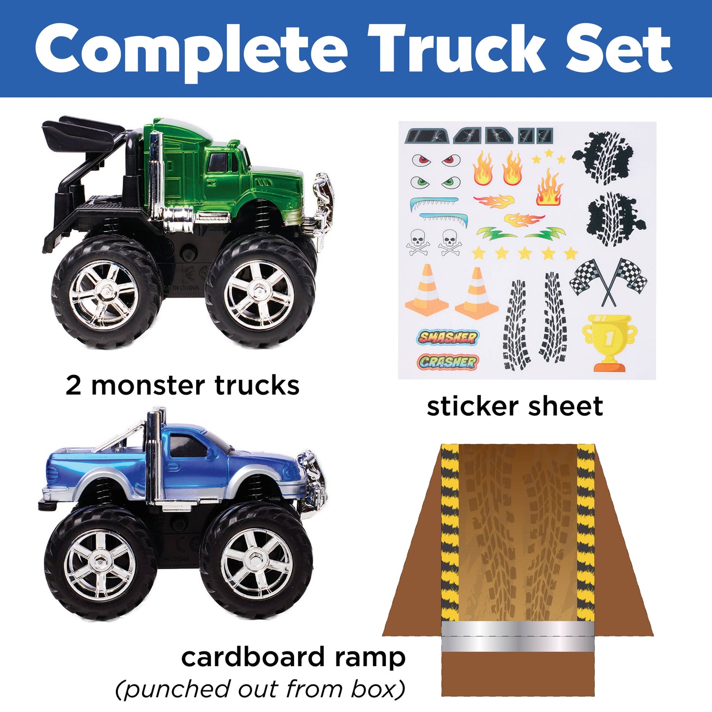 Faber Castell Decorate 2 Monster Trucks Craft Kit for Kids