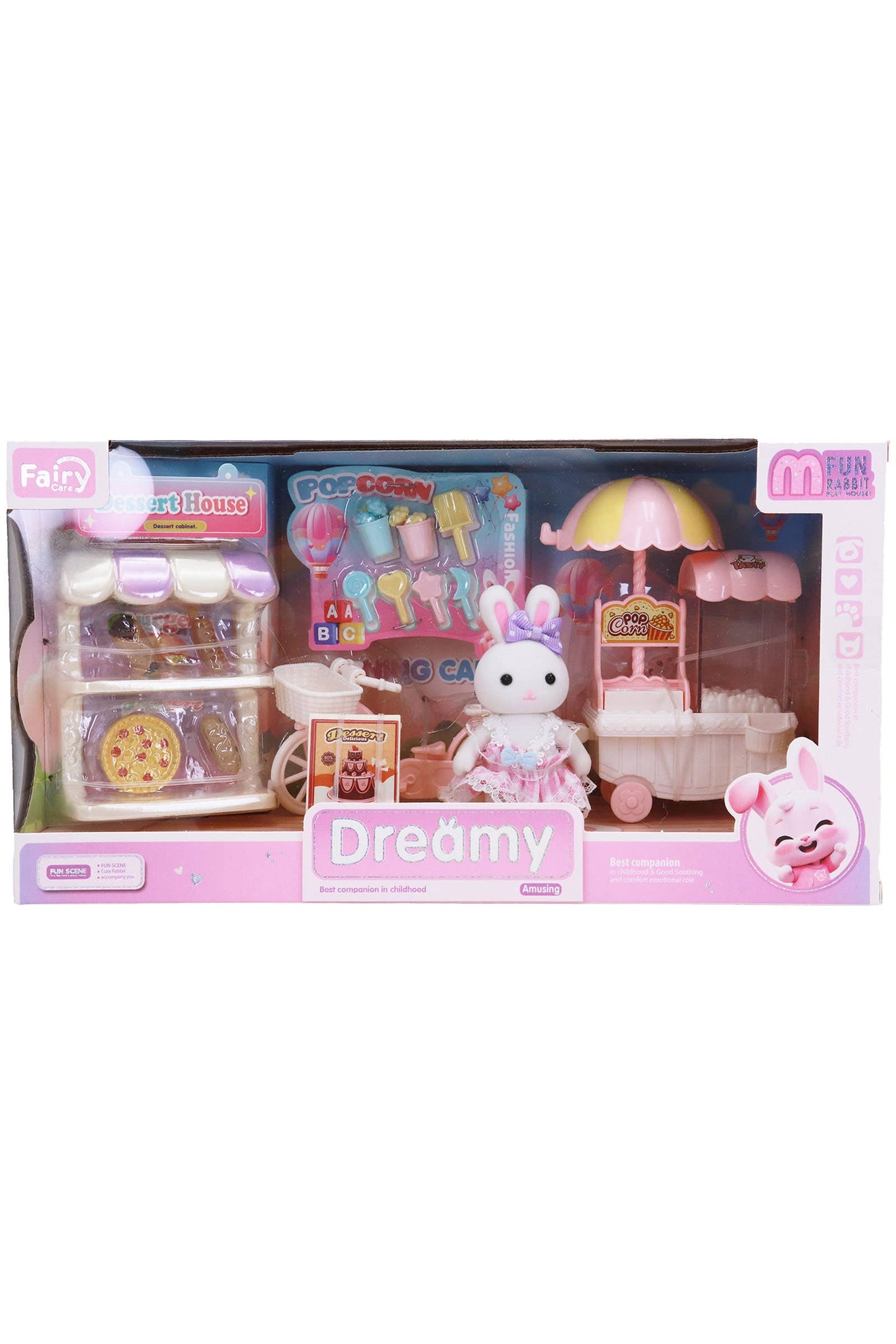 Mini Bunny Rabbit Girl Dessert Car Pretend Play