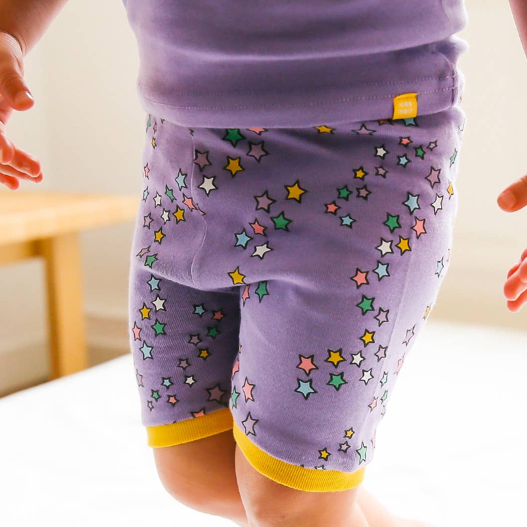 Vaenait Purple Unicorn Short Sleeve Pajama Set
