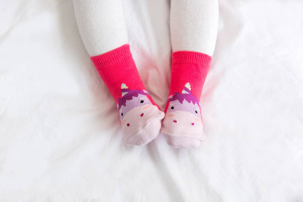 Vaenait Baby Unicorn Zoo Baby Animal Socks: Pink