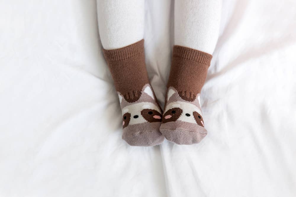Raccoon Zoo Baby Animal Socks