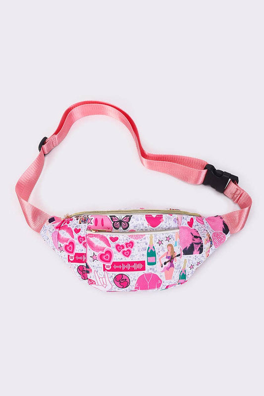 Sassy Kids Pink Music Tour Fanny Pack