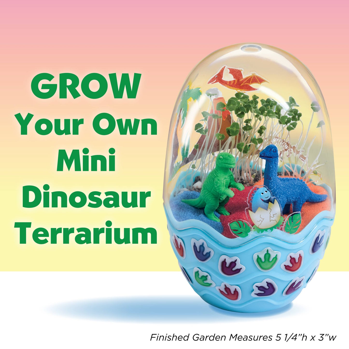 Faber Castell Grow a Mini Garden – Dinosaur - DIY Craft Kit for Kids