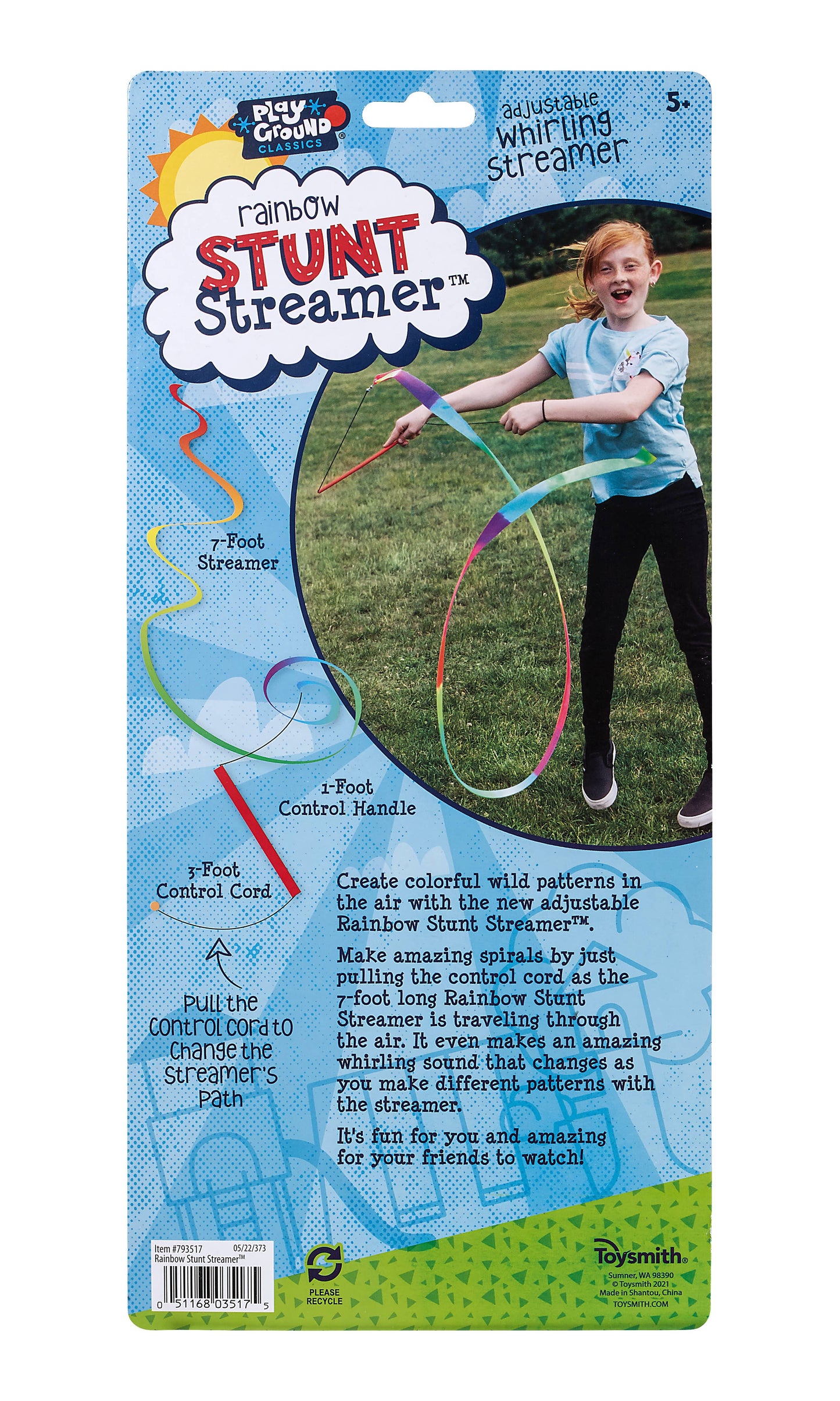 Toysmith Playground Classics Rainbow Stunt Streamer