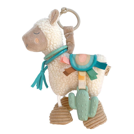 Itzy Ritzy Friends Link & Love™ Activity Plush with Teether Toy: Llama