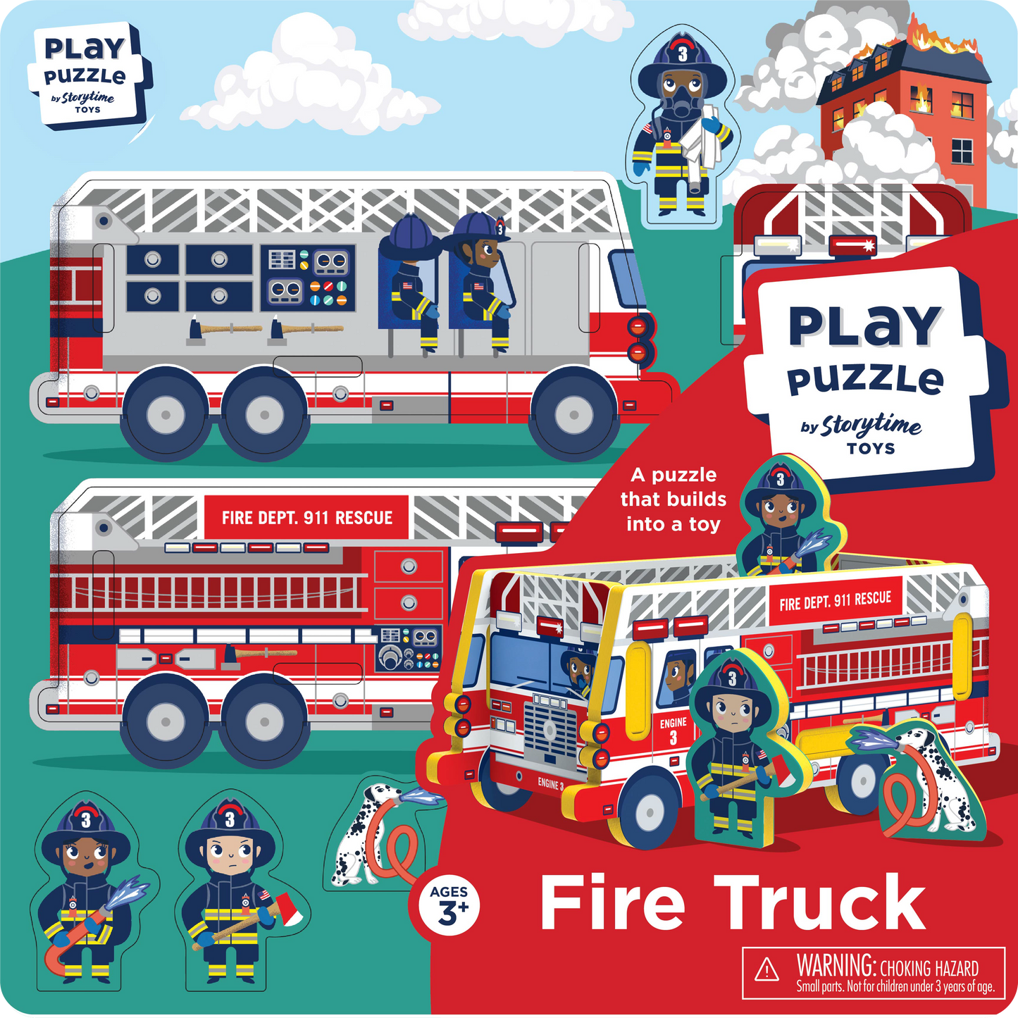 Storytime Toys Fire Truck Play Puzzle